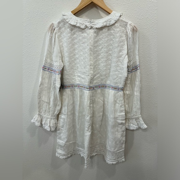 LoveShackFancy BNWT Jullian Mini Dress in White Broderie Anglaise- Size US 4 - Picture 13 of 16